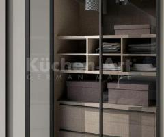 Dressing avec portes en verre fumé : Élégance Contemporaine et Modularité sur Mesure - 3