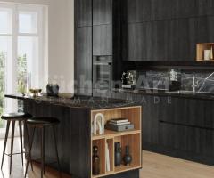Cuisine moderne chêne noir et marbre – TORONTO-GL chêne noir