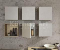 Salle de bains contemporaine avec meubles suspendus – Design épuré et naturel - 2